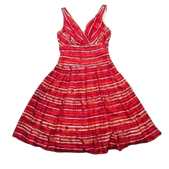 CARMEN MARC VALVO Silk Knee-Length Dress size 4 - Picture 5 of 8